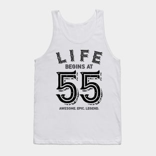 Life Begins at 55 Tank Top